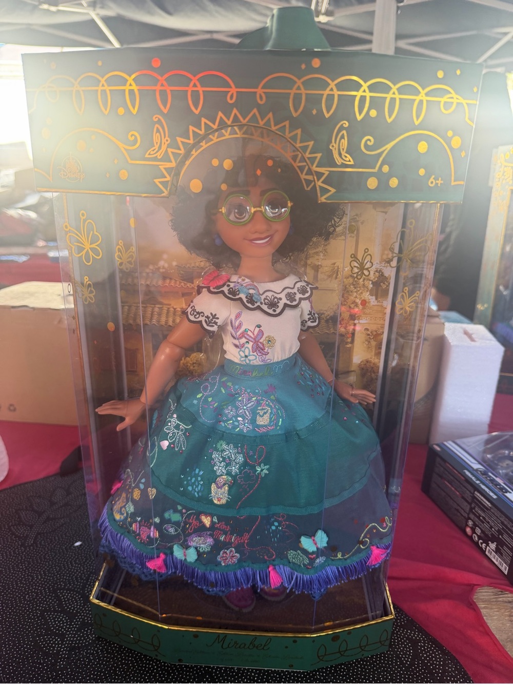 Disney Mirabel Embroidered Doll with Teal Skirt and White Blouse